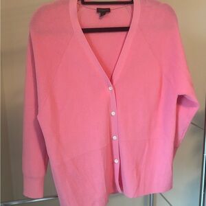Ann Taylor Factory Pink Cardigan Sweater